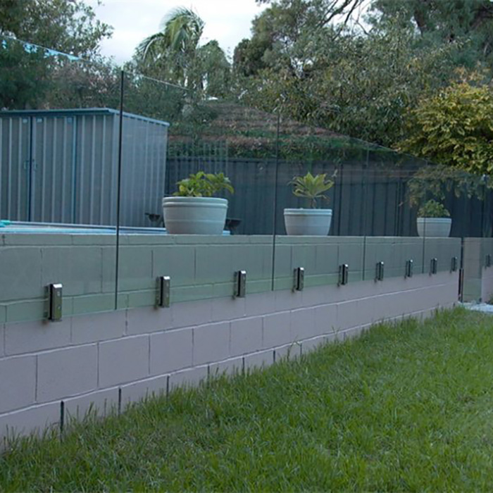 Residential Villas Garden Spigot Glass Railing Use Side mounting