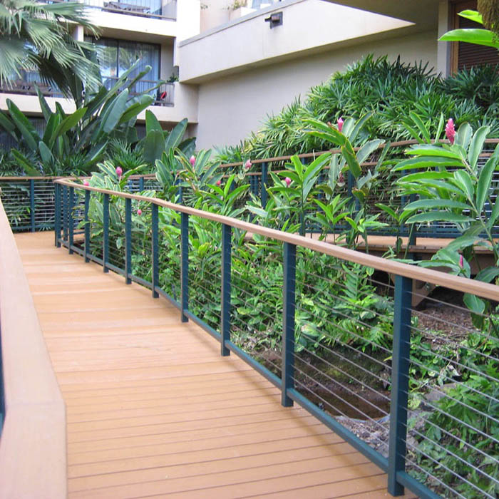 Outdoor Garden Cable Railing Use Carbon Steel Aluminum Alloy Material