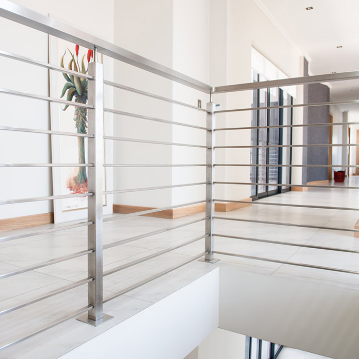 Residence Indoor Corridor Stainless Steel Solid Rod Railing