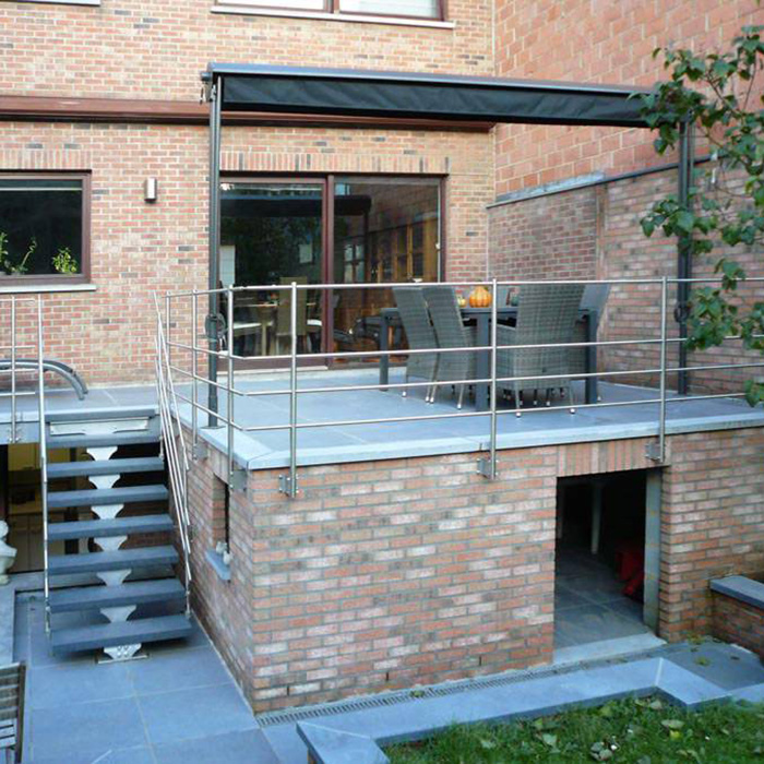 Terrace Stairs Integrated Solid Rod Railing Use Stainless Steel Rod