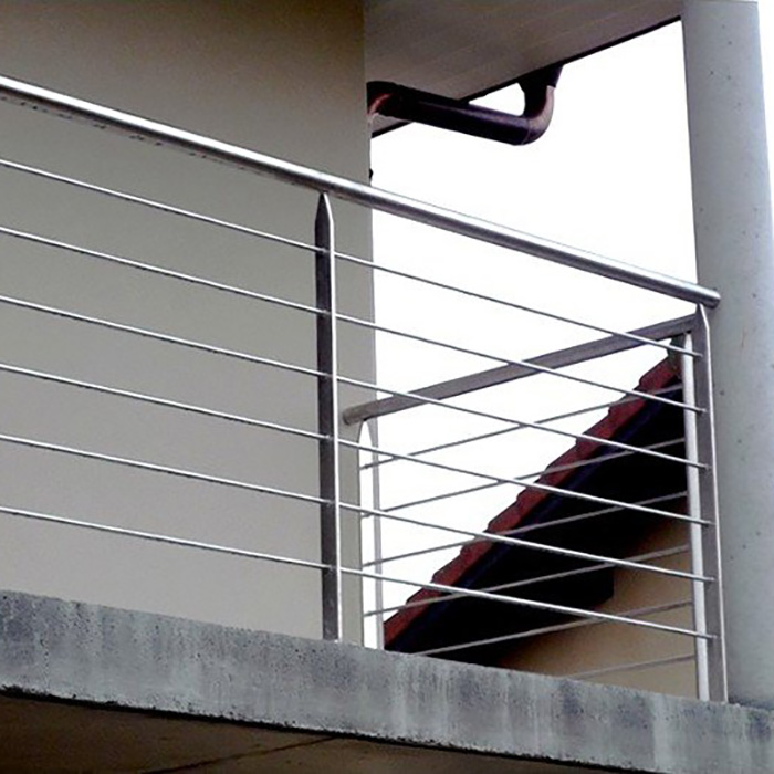 Villa Balcony Outdoor Solid Rod Railing Use Stainless Steel Rod