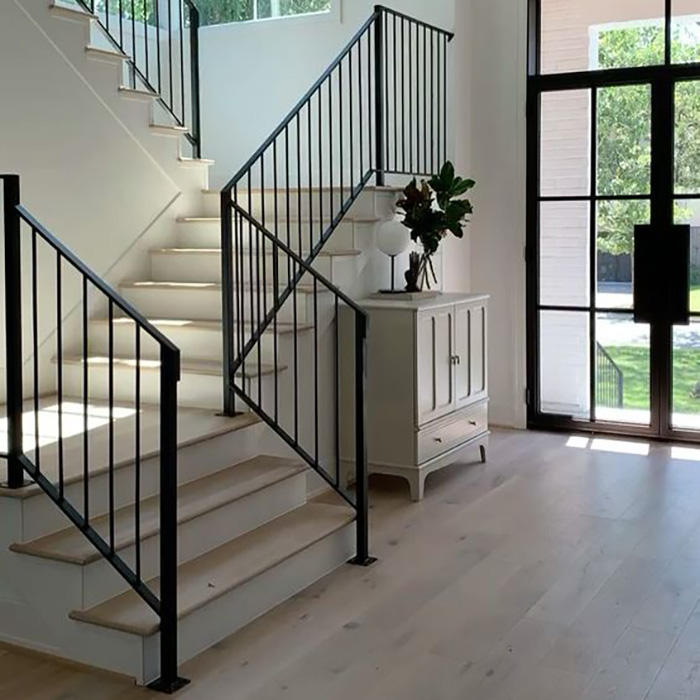 Factory Custom Perfect for Staircases Premium Elegant Wrought Iron Railing