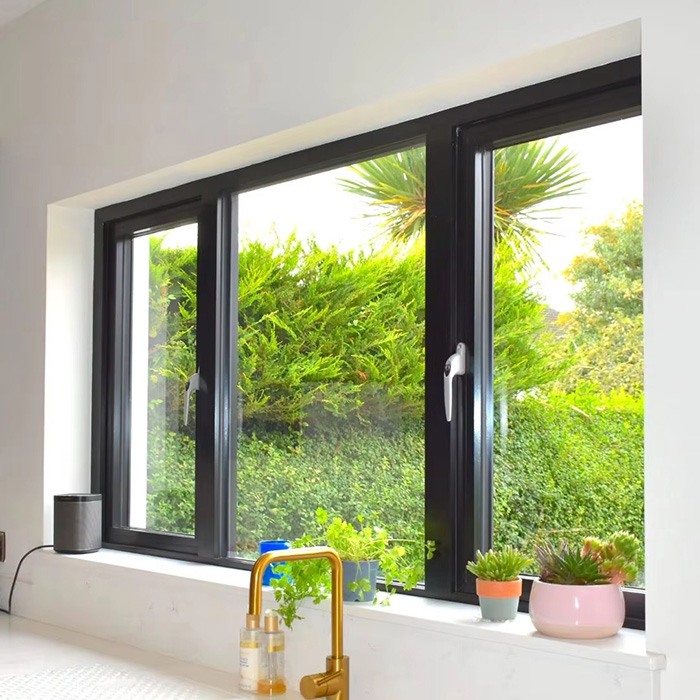 Sliding Windows Soundproof Double Glazed Aluminum Alloy Window with Horizontal Opening Pattern