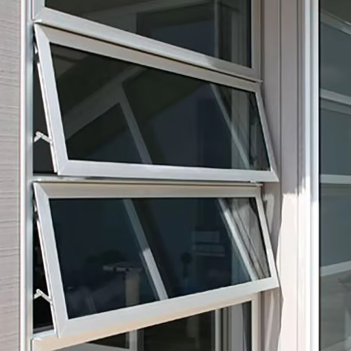 Custom White Aluminium Tempered Glass Aluminum Folding Windows Use Tempered Glass