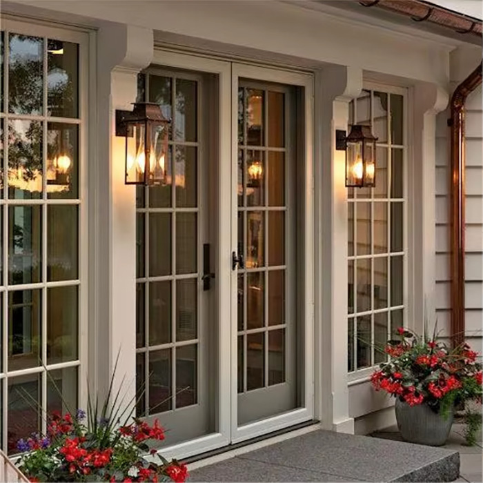 Villa Custom Sliding Aluminum Alloy Glass Door Use SGCC Tempered Glass